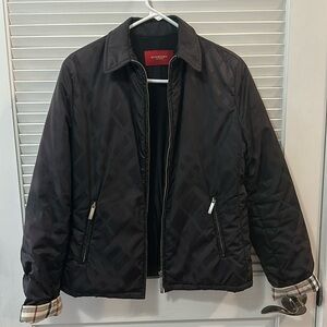 Burberry Black Zip Up Jacket